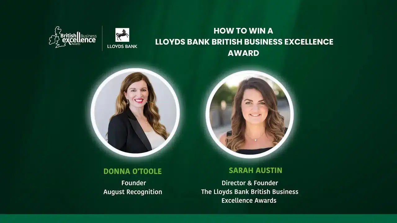 How to win a Lloyds Bank British Business Excellence Award webinar featured image